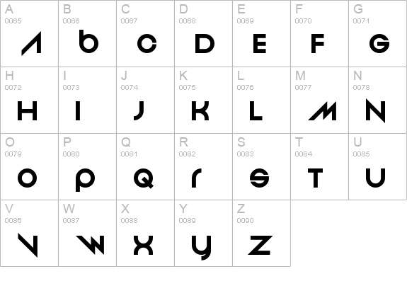 And Then It Ends uppercase A-Z preview