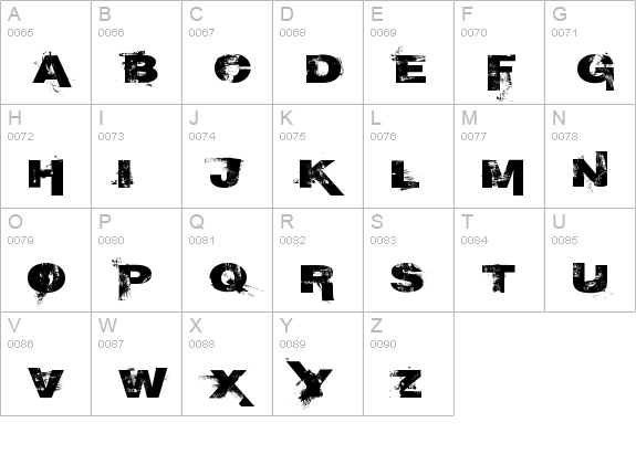 And then some uppercase A-Z preview