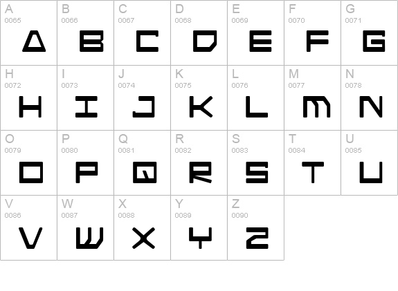 Android Nation uppercase A-Z preview