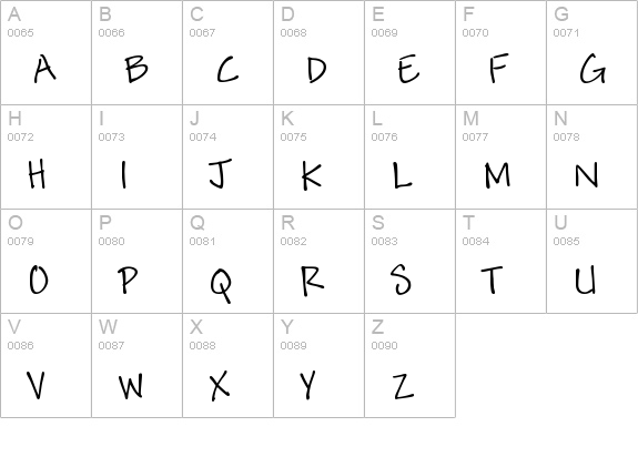Andy Pro uppercase A-Z preview