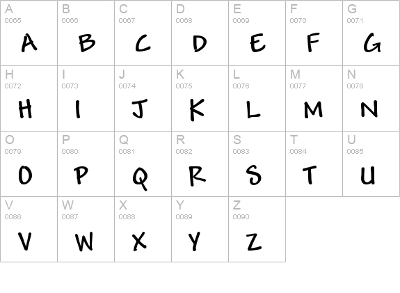 Andy Pro Bold uppercase A-Z preview
