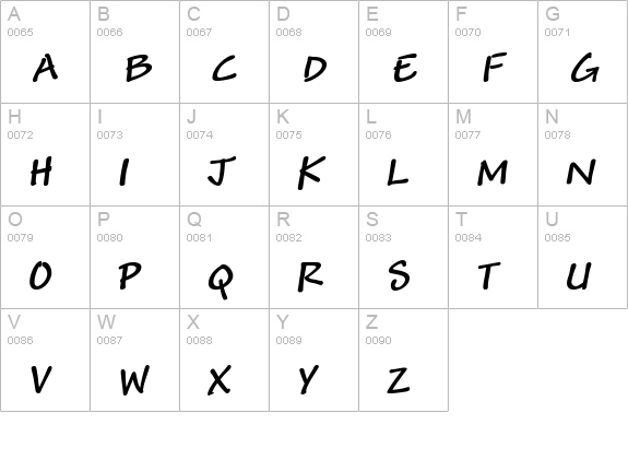 Andy Pro Bold Italic uppercase A-Z preview