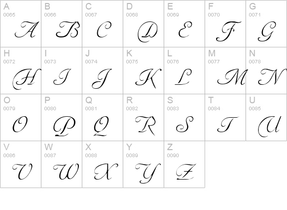 Anedocte Caps uppercase A-Z preview