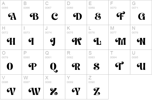Angel Lemona uppercase A-Z preview
