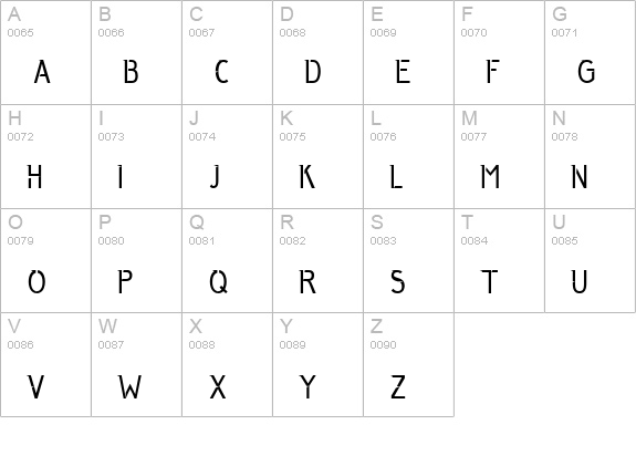 Anggun uppercase A-Z preview