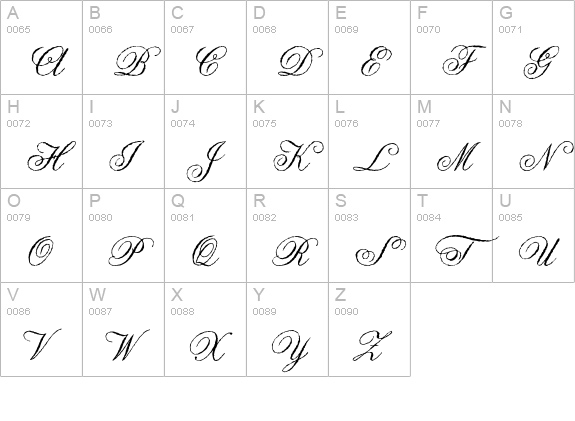 AngliaOldeConcise uppercase A-Z preview