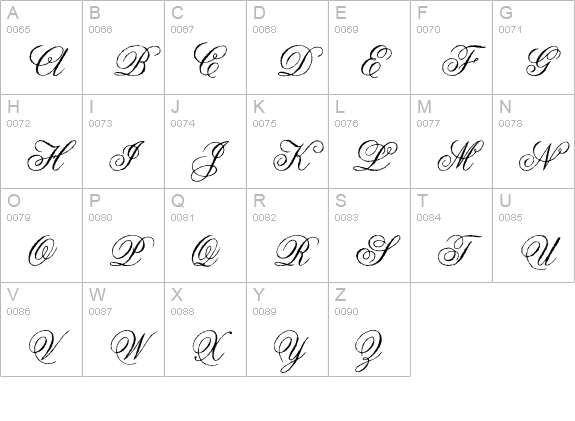 AngliaOldeEnhancements uppercase A-Z preview