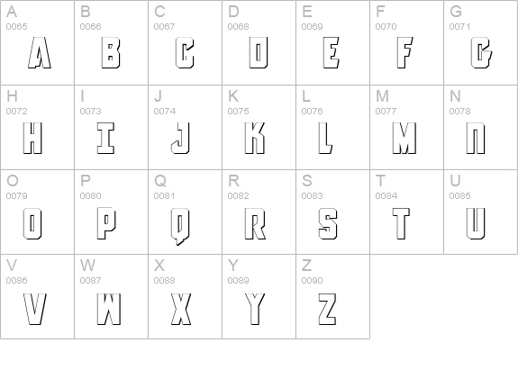 Anitlles 3D uppercase A-Z preview