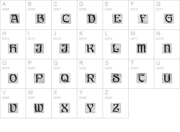 Anne-Stone Regular uppercase A-Z preview