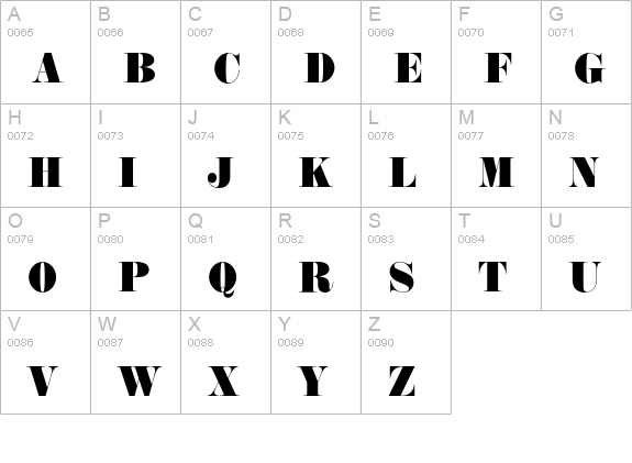 AnnlieEF-ExtraBold uppercase A-Z preview