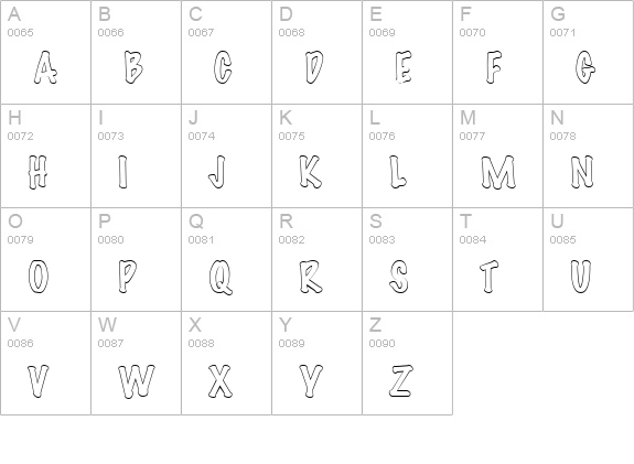 AntaresOpen uppercase A-Z preview