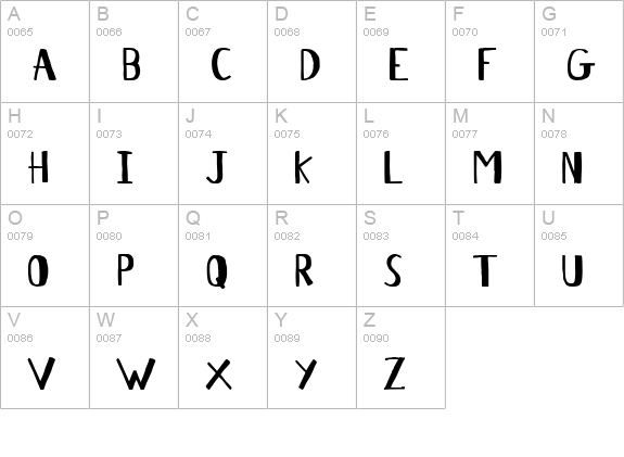 Antelope H uppercase A-Z preview