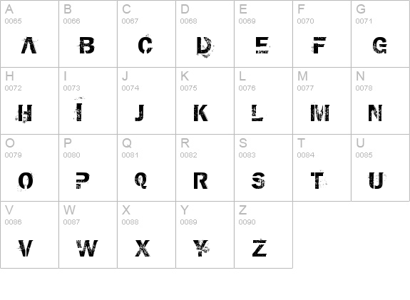 AnthologY uppercase A-Z preview