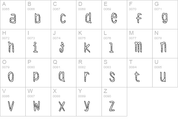Antibiotech uppercase A-Z preview