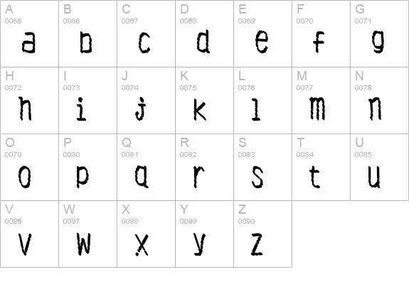 Antibiotic uppercase A-Z preview