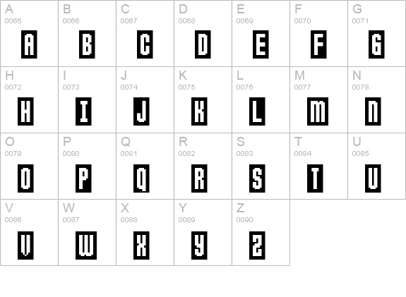 Anticlimax uppercase A-Z preview