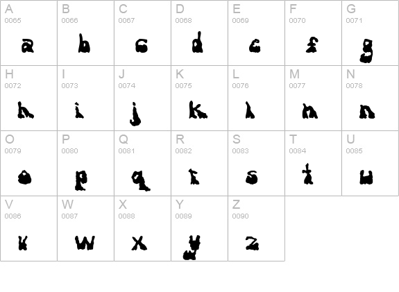 antiestablishment uppercase A-Z preview