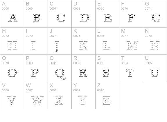 AntiquaGo-Regular uppercase A-Z preview