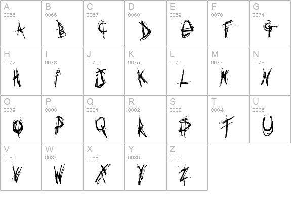 Anythingyouwant uppercase A-Z preview