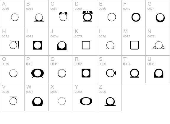 AnytimeNow uppercase A-Z preview