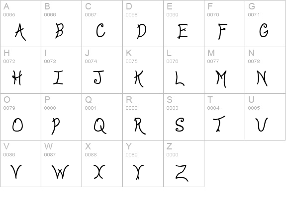 Anyway Bold uppercase A-Z preview