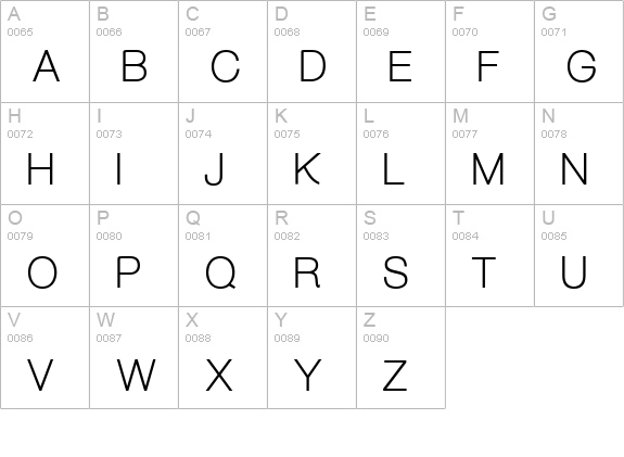 Aovel Sans Bold uppercase A-Z preview
