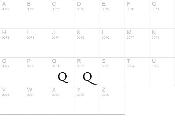 ApollineAlternate-Regular uppercase A-Z preview