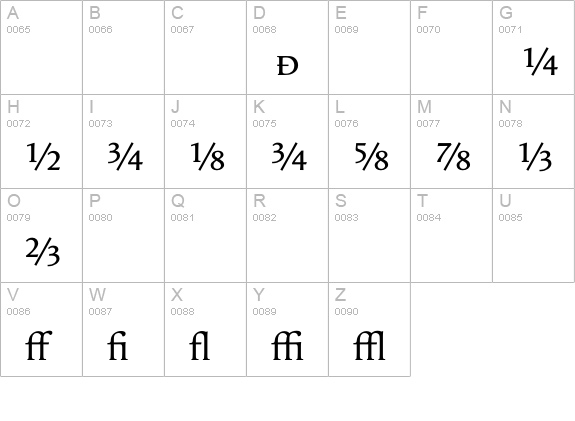 ApollineExp-Regular uppercase A-Z preview