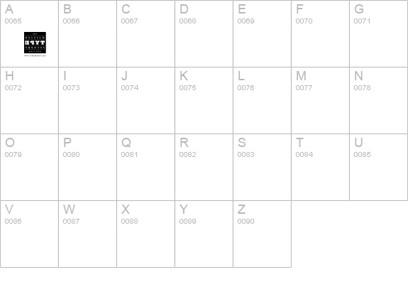 Appellation-HTF uppercase A-Z preview