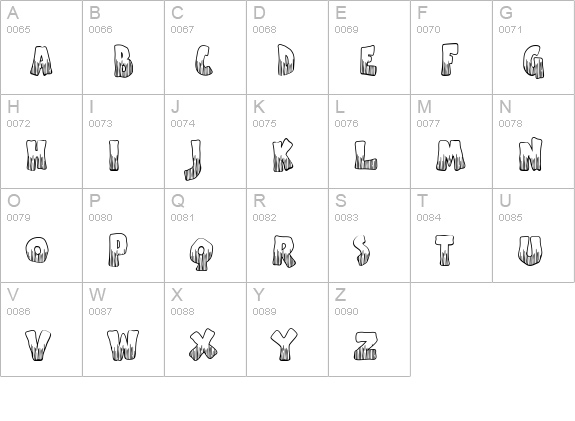 Apple Boy BTN Scratch uppercase A-Z preview