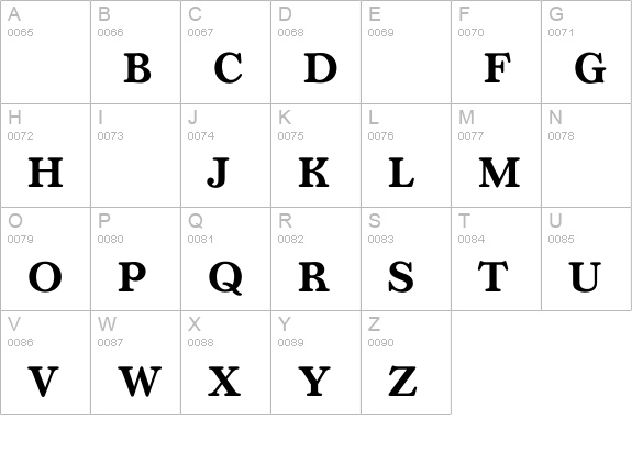 AppleyardMedium uppercase A-Z preview