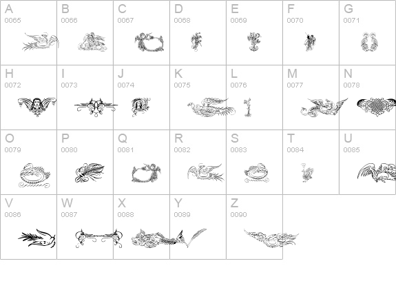 AprendizCaligrafico uppercase A-Z preview