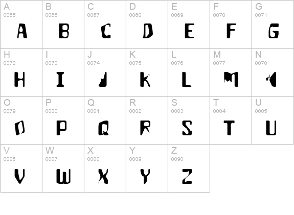 aptango uppercase A-Z preview