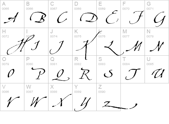 AquilineTwo uppercase A-Z preview