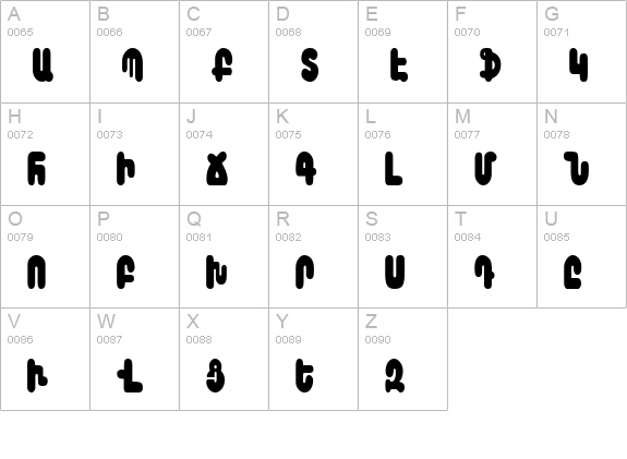 Arax uppercase A-Z preview
