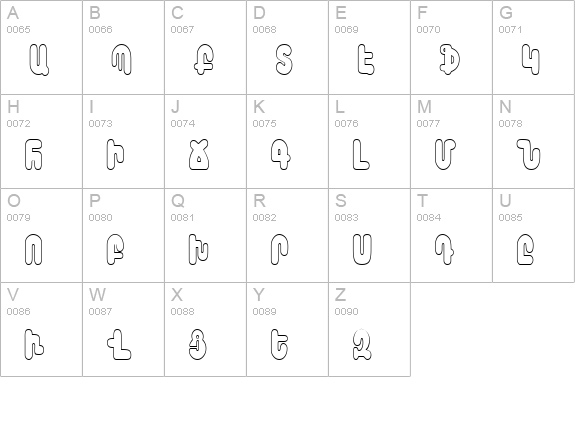 Arax-Barab uppercase A-Z preview