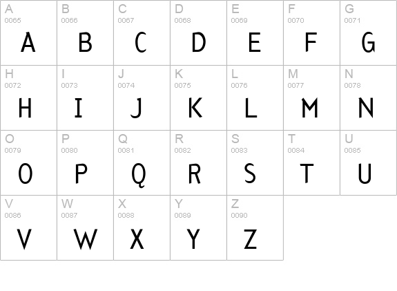 Arbitrary uppercase A-Z preview