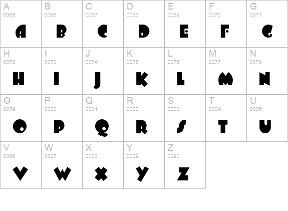 Arbuckle Remix NF uppercase A-Z preview