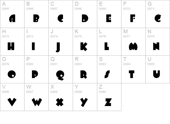 ArbuckleRemix uppercase A-Z preview