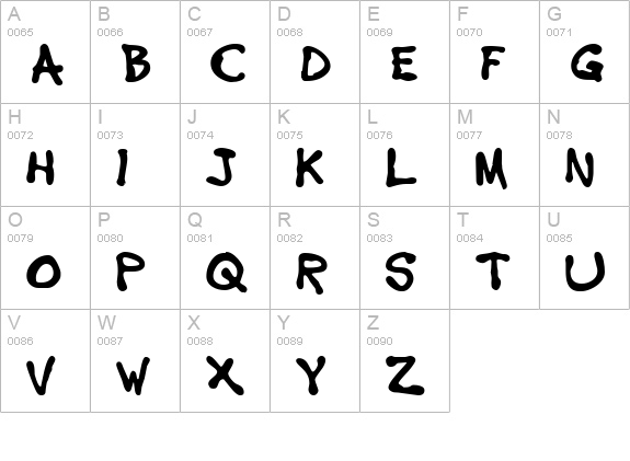 ArcadeAmerica uppercase A-Z preview