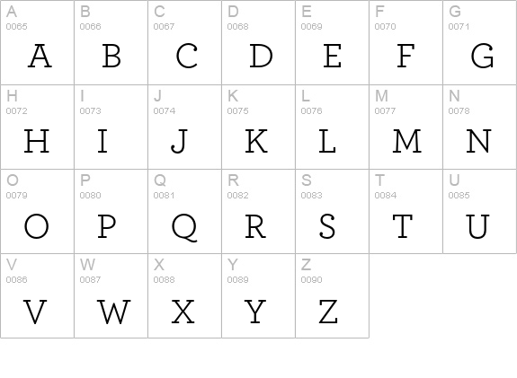 Archer Book uppercase A-Z preview
