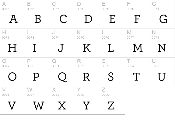 Archer Medium uppercase A-Z preview