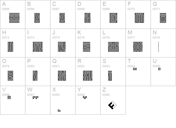 Archian-InitialExpert uppercase A-Z preview