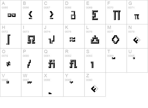 Archian-PlasticExpert uppercase A-Z preview