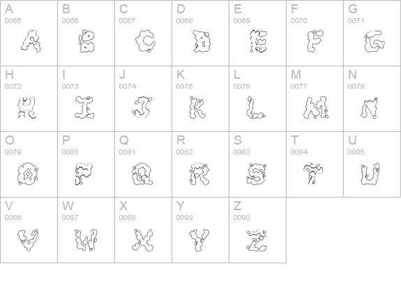 Archipelago uppercase A-Z preview