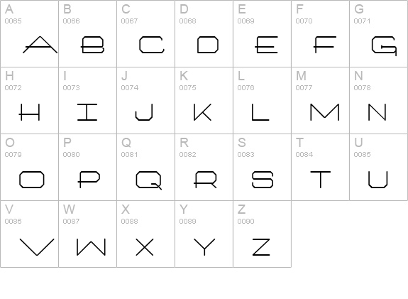 Architech uppercase A-Z preview