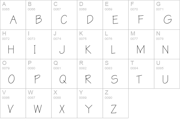 Architect uppercase A-Z preview