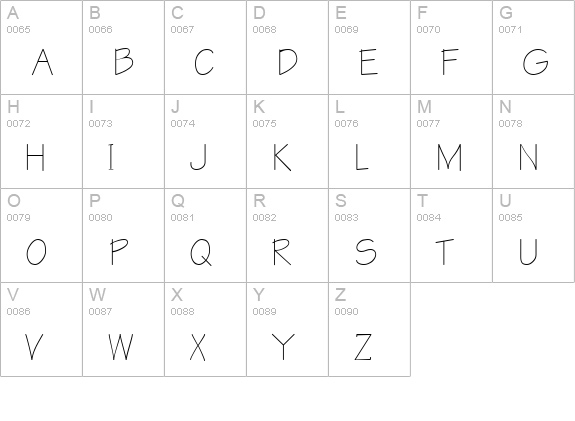 Architect Regular uppercase A-Z preview
