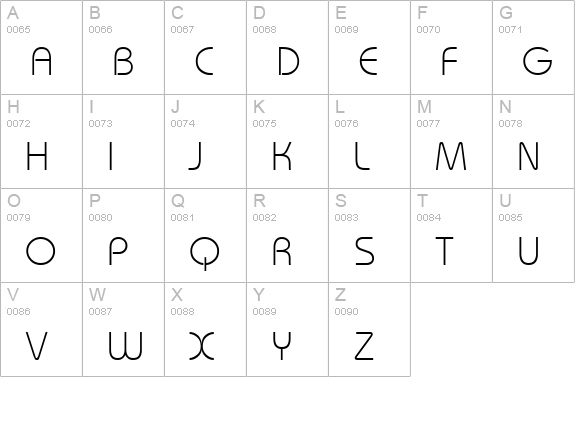 Architekt uppercase A-Z preview