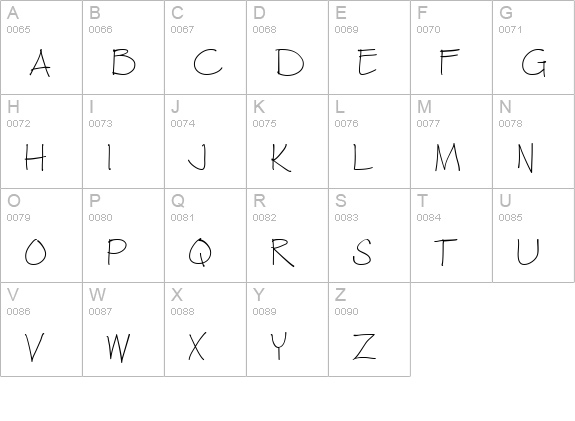 Architext uppercase A-Z preview